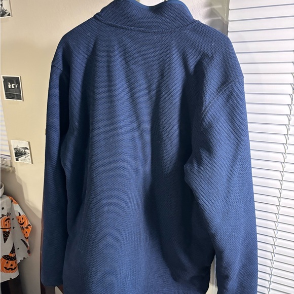 Orvis Men’s Large Navy Blue Quarter Zip Pullover - Picture 9 of 9